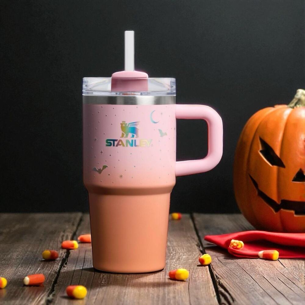 Stanley 20oz Pink Glow in the Dark Tumbler Halloween 2025 Limited NWT